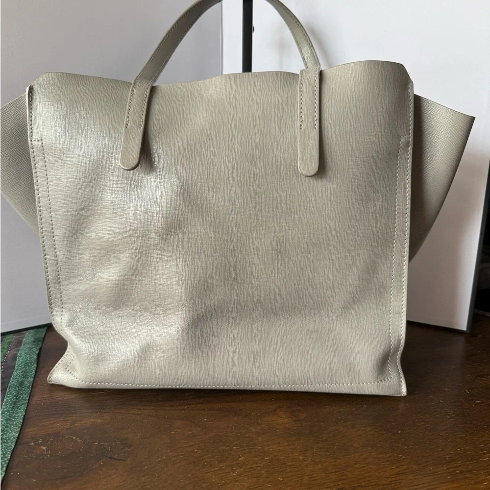 Furla Elegant Gray and Tan Tote - Picture 6 of 10